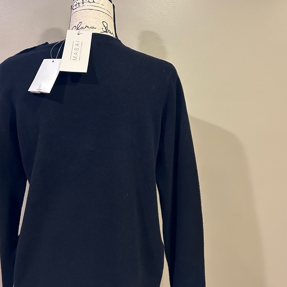 Masai Copenhagen Mafilizia Shoulder Button Crewneck Sweater - Picture 12 of 15